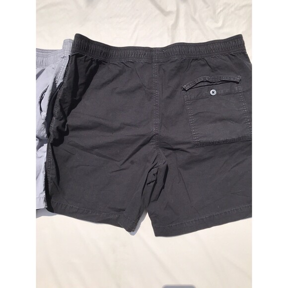 2 American Eagle Men's Trekker Shorts Above The Knee Size Large Black And Grey - Picture 3 of 9